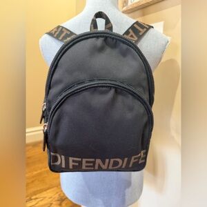 Fendi Vintage Mini Nylon Logo Backpack